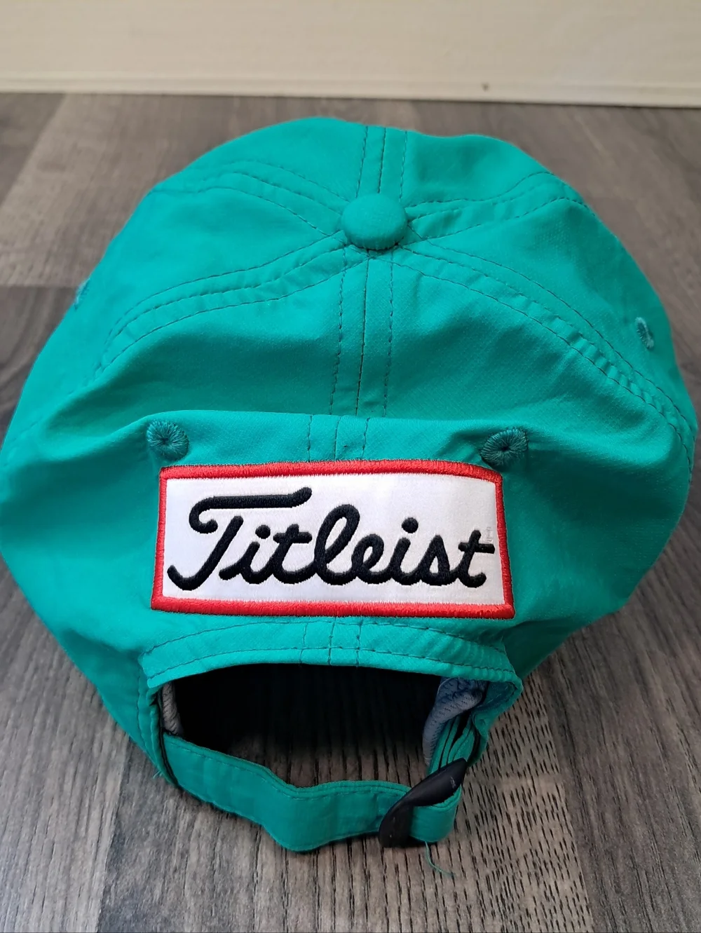 Titleist Pro V1 FootJoy Golf Hat Seafoam Green Adjustable Strapback Embroidered - Picture 2 of 7